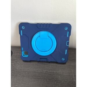 iPad Pro 11 Case with Pencil Holder/360° Rotating Handle Stand, Navy & Blue